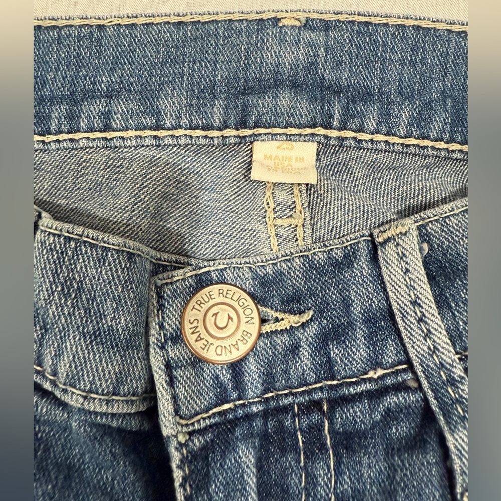 True Religion Women's Chrissy Ankle Skinny Jeans Size 25 Medium Wash - Picture 5 of 7